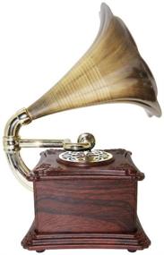 img 2 attached to Vintage Classic Phonograph Gramophone Speaker