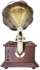 img 1 attached to Vintage Classic Phonograph Gramophone Speaker