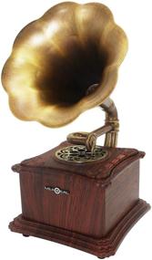 img 4 attached to Vintage Classic Phonograph Gramophone Speaker