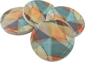 img 3 attached to 🍹 Thirstystone Drink Coaster Set Aura: Keeping Surfaces Dry with Style