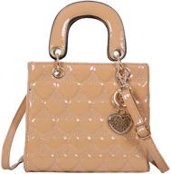 qiayime leather handbags shoulder crossbody women's handbags & wallets for satchels logo