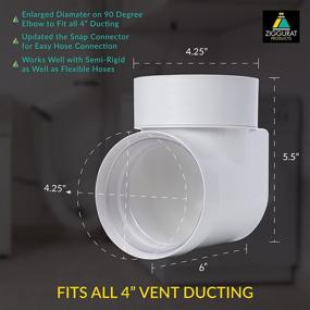 img 2 attached to 🔌 STV-M Dryer Duct Connector - Simple DIY Dryer Vent Hookup Kit - by Ziggurat Products