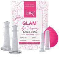 lure essentials glam face cupping set: anti-aging lift massage for professional and home use logo