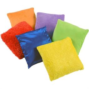 img 3 attached to 🌈 Enhance Learning and Sensory Development with Multicolor Set of 6 Constructive Playthings Kids Textured Sensory Pillows