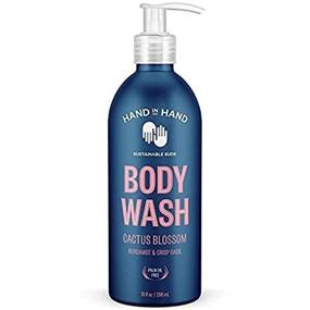 img 2 attached to 🌵 Hand in Hand Body Wash - Бергамот и свежая базилика - 10 жидких унций - Аромат цветка кактуса - 1 штука