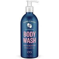 🌵 hand in hand body wash - бергамот и свежая базилика - 10 жидких унций - аромат цветка кактуса - 1 штука логотип