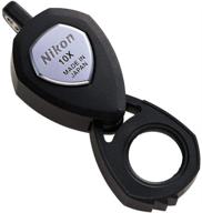 nikon 10x jewelry triplet loupe: precise pocket magnifier for jewelers logo