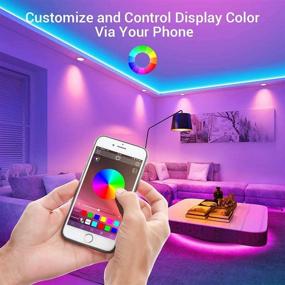 img 3 attached to 🎵 Sxlofty Led Strip Lights 60ft: Music Sync, Smart App & Remote Control for Bedroom, Party & Home Decor