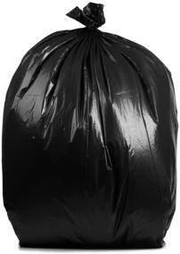 img 1 attached to 🗑️ PlasticMill 7-10 Gallon Black Garbage Bags, 24x23, 1.2 Mil, 250 Bags/Case, Trash Can Liners