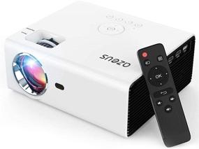 img 4 attached to AZEUS True 6000 Lux Mini Projector [2021 Upgrade Model] - Full HD 1080P Support, Enormous 200'' Display, HDMI, PS4, VGA, AV, USB, Laptop, Phone, TV Box Compatible +