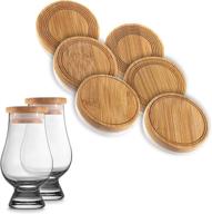 🥃 bamboo whiskey glass lids by cairncaps logo