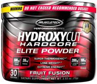 🍹 hydroxycut hardcore elite порошок: эффективный напиток для похудения для женщин и мужчин с повышением энергии и ускорителем метаболизма - вкус фруктового фьюжна логотип