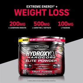 img 1 attached to 🍹 Hydroxycut Hardcore Elite Порошок: Эффективный напиток для похудения для женщин и мужчин с повышением энергии и ускорителем метаболизма - вкус Фруктового Фьюжна