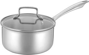 img 1 attached to 🍳 Набор посуды из нержавеющей стали Cuisinart TPS-10 Classic Tri-Ply из 10 предметов, серебристый, ПК