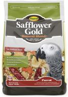 premium safflower gold natural 🦜 food mix for parrots by higgins logo