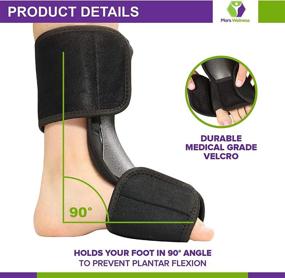 img 3 attached to 🦶 Comfortable Dorsal Night Splint - Alleviate Plantar Fasciitis, Heel & Arch Foot Pain, Achilles Tendonitis - S/M Size