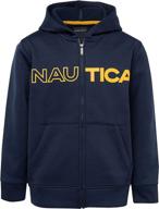 👕 boys' clothing: nautica rouge colorblock fleece hoodie logo