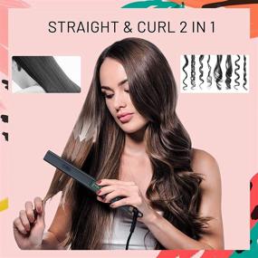 img 3 attached to 🔥 TYMO Titanium Hair Straightener – 1" Flat Iron with Advanced Titanium 3D Floating Plate, Adjustable 16 Heat Settings (170°F~450°F) for Smoother Hair, Straightening, and Curling