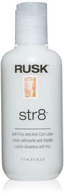 img 2 attached to 🔮 RUSK Designer Collection Str8 Anti-Frizz & Anti-Curl Lotion - Lightweight, Greaseless Styling Solution, 6 Oz - Temporarily Removes Curl & Eliminates Excess Frizz