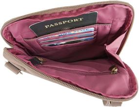 img 1 attached to 👜 Quilted Slim Pouch Bag, Sable - Travelon Signature Anti-theft