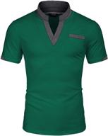 coofandy mens slim fit pocket jersey logo