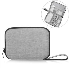 img 4 attached to 📱 Patu 8 Inch Tablet Sleeve Case for iPad Mini 4 3 2, Tablets Up to 8", E-Readers, Hard Drives, Power Banks, Adapters, Cables, Memory Cards - Gray