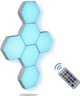 fignolee hexagon lights - premium rgb cool lights with touch-sensitive and remote control - ideal for game room, bedroom, and living room - diy led wall lights (6 pcs) логотип