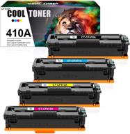 🖨️ cool toner compatible toner cartridge set for hp laserjet pro mfp m477fnw m452dn m477fdw m477fdn m452nw m452dw m452 m477 toner printer (black cyan yellow magenta, 4-pack) logo
