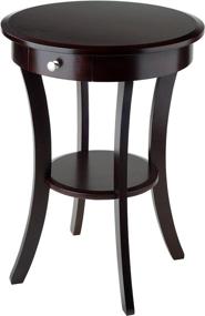 img 4 attached to 🪑 Winsome Wood Sasha Accent Table: Stylish Cappuccino Furniture for Any Space