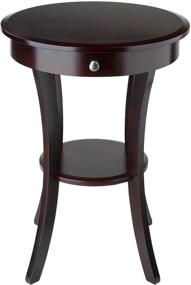 img 2 attached to 🪑 Winsome Wood Sasha Accent Table: Stylish Cappuccino Furniture for Any Space