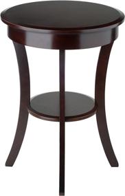 img 1 attached to 🪑 Winsome Wood Sasha Accent Table: Stylish Cappuccino Furniture for Any Space