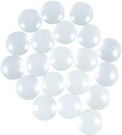 🔮 hautoco 20pcs glass dome cabochons 1.57 inch/40mm round tiles for jewelry making, transparent non-calibrated large glass cabochon for photo cameo craft logo
