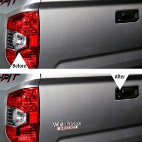 img 1 attached to Эмблема крыла JingSen JingSen Metal White Privilege Edition 3D Badge Decal Car Truck Replacement (Chrome Red 2Pcs)