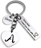 stylish drive safe boyfriend keychain: ensuring road safety in trendy design logo