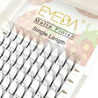 emeda 8d premade volume eyelash extensions mixed tray 9-15mm d curl 0.07mm long stem fans (8d .07 d 9-15 mix) logo