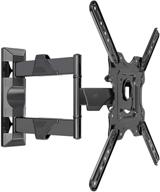 📺 nb north bayou full motion articulating tv wall mount bracket for 32-55 inch led lcd plasma flat screen monitor - supports up to 70 lbs, black p4 logo