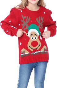 img 3 attached to 🦌 Daisysboutique Children Christmas Reindeer CuteDeers Boys' Sweaters: Festive and Fashionable Clothing