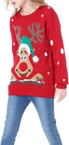 img 2 attached to 🦌 Daisysboutique Children Christmas Reindeer CuteDeers Boys' Sweaters: Festive and Fashionable Clothing