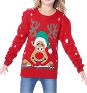 🦌 daisysboutique children christmas reindeer cutedeers boys' sweaters: festive and fashionable clothing logo