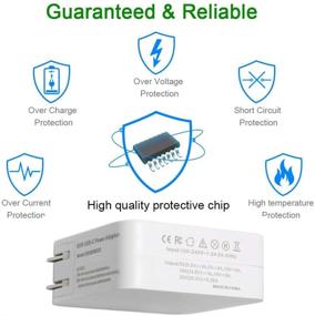 img 2 attached to 65W/61W USB C Power Adapter Charger for MacBook/Pro, Lenovo, ASUS, Acer, Dell, 🔌 Xiaomi Air, Huawei Matebook, HP Spectre, Thinkpad, and Other Laptops or Smartphones with USB C