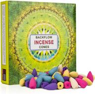 🌬️ 120 pcs backflow incense cones - 6 mixed natural scents for relaxation, purification, meditation, yoga логотип