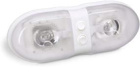 img 1 attached to 🌟 Bargman 34-76-243 Incandescent Double-Bulb Interior Light with Dual Switches: Illuminating Excellence