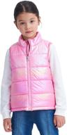 🧥 versatile kids lightweight puffer vest: hooded sleeveless jacket for boys and girls, packable outerwear gilet логотип