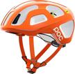poc octal helmet fluorescent orange logo