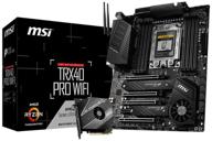 🖥️ материнская плата msi trx40 pro wifi - amd strx4, pcie gen4, m.2, usb3.2 gen2x2, ddr4, два 10g lan, wi-fi 6, atx логотип