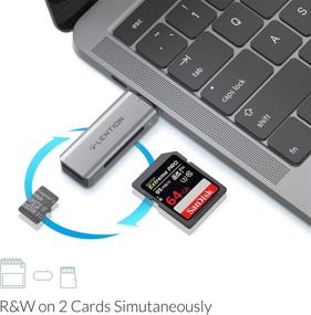 img 2 attached to 📸 LENTION USB C to SD/Micro SD Card Reader - Fast Type C SD 3.0 Adapter for MacBook Pro/Air, iPad Pro, Samsung Galaxy, and More!