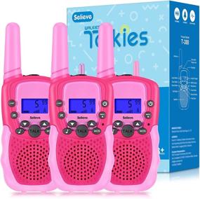 img 4 attached to Selieve Kids Walkie Talkies 3 Pack