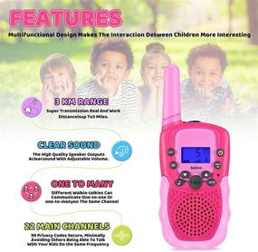 img 3 attached to Selieve Kids Walkie Talkies 3 Pack
