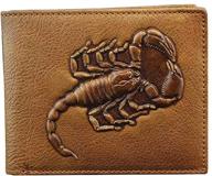 trucker cowhide scorpion multi card horizontal men's accessories логотип