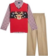 👕 izod little boys' 3-piece holiday sweater clothing set for better seo logo